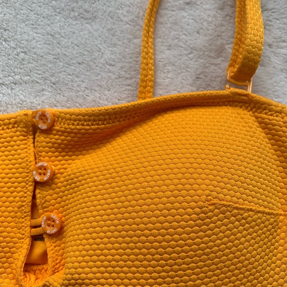 Aerie pique buttoned bandeau and cheeky bottoms bikini set - Picture 4 of 16